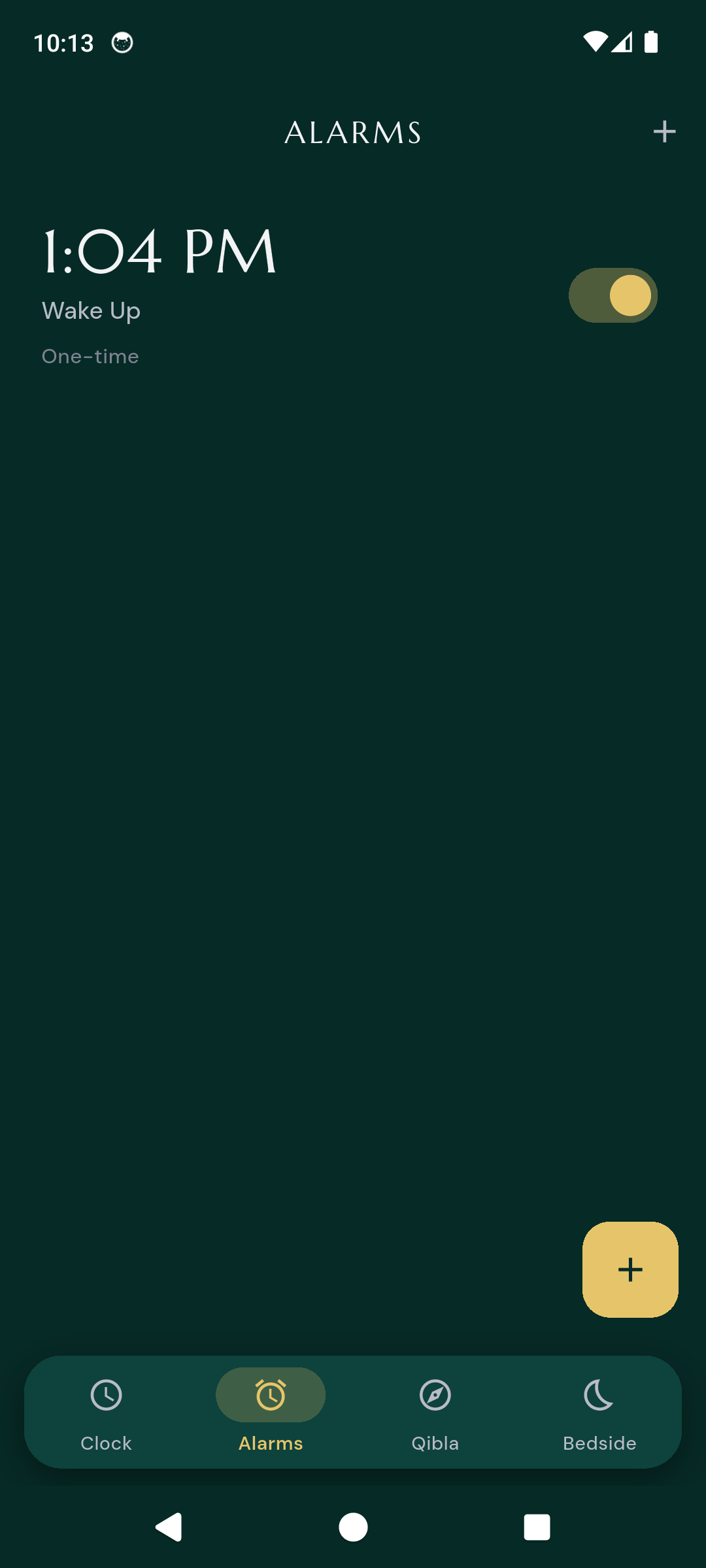 ASR Clock alarm list